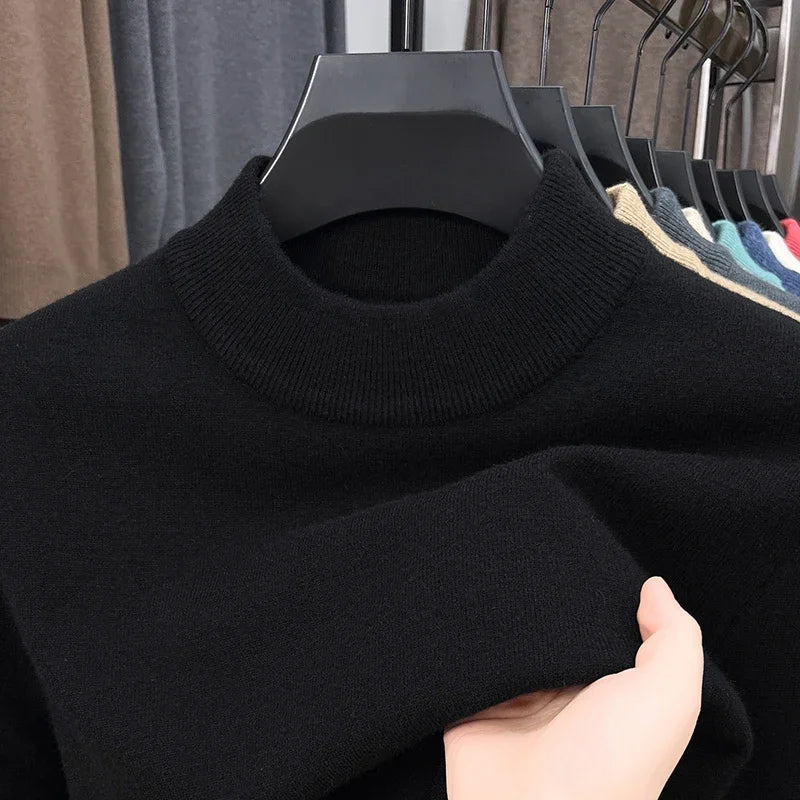 Men's Mock Neck Sweater