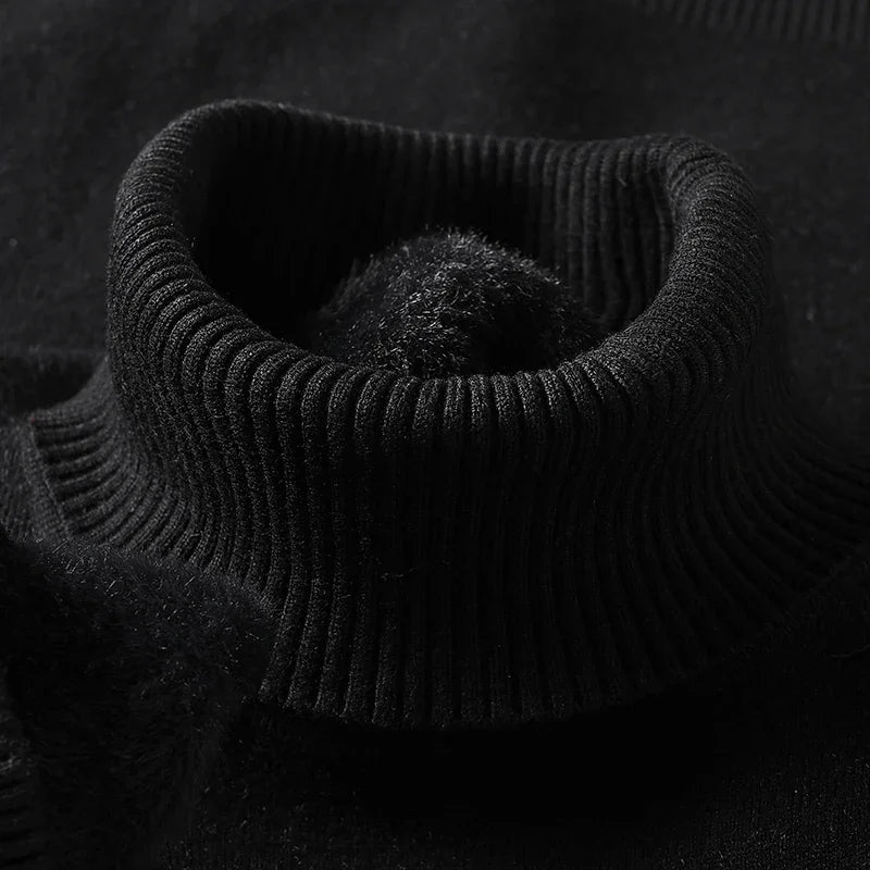 Men's Turtleneck Knit Sweater