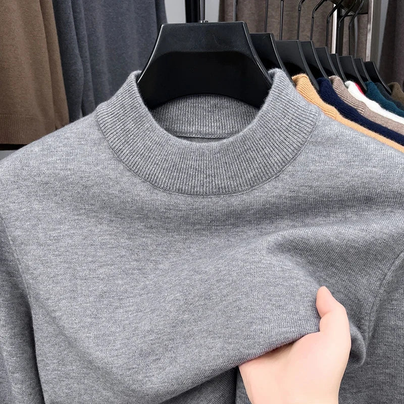 Men's Mock Neck Sweater