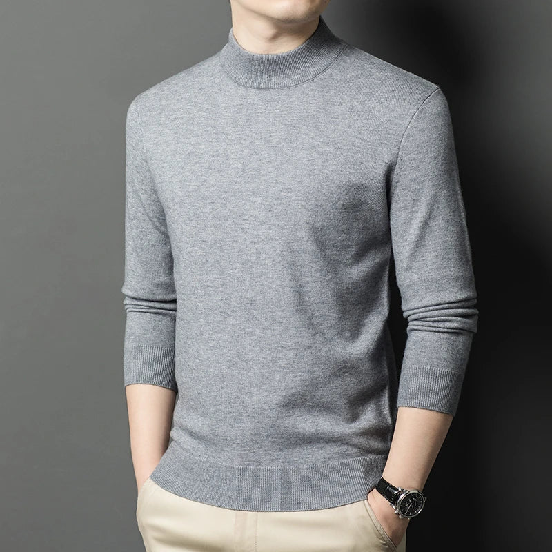 Men's Mock Neck Sweater