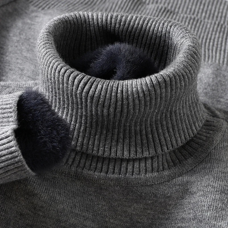 Men's Turtleneck Knit Sweater