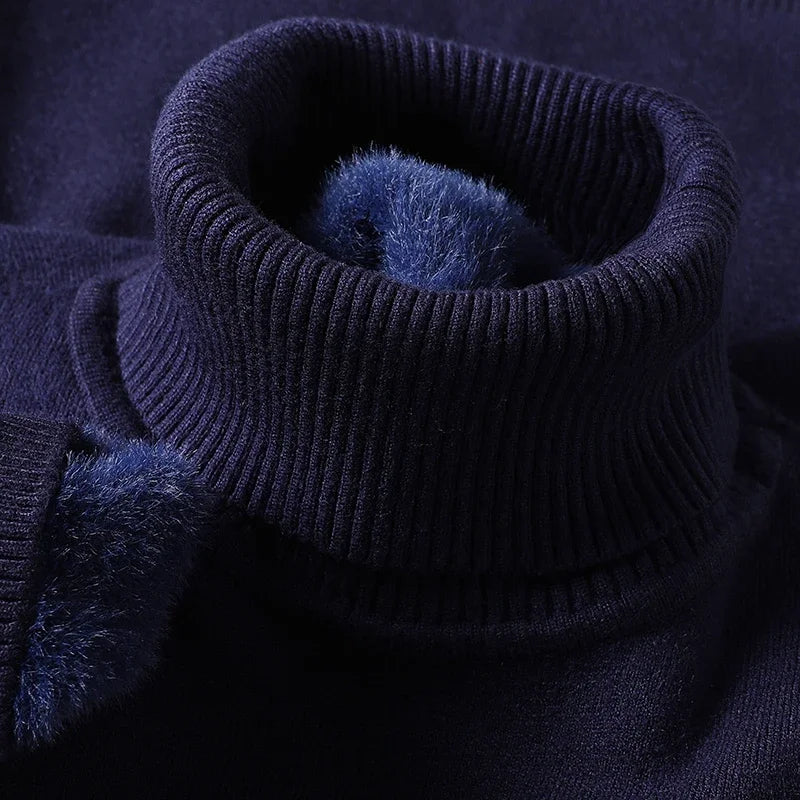 Men's Turtleneck Knit Sweater