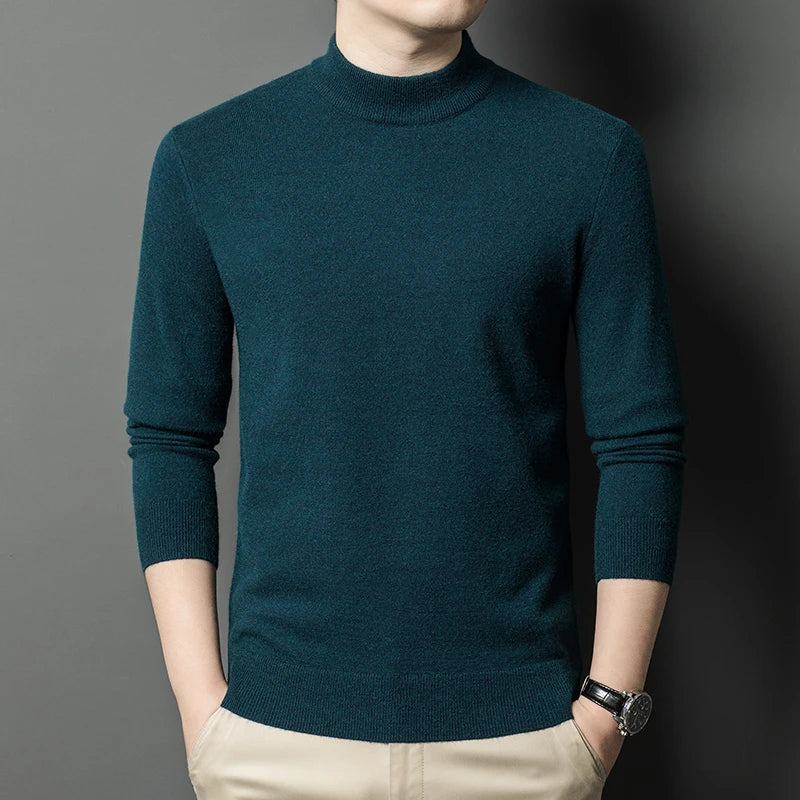 Men's Mock Neck Sweater