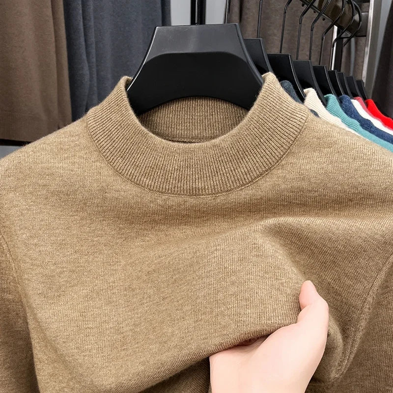 Men's Mock Neck Sweater