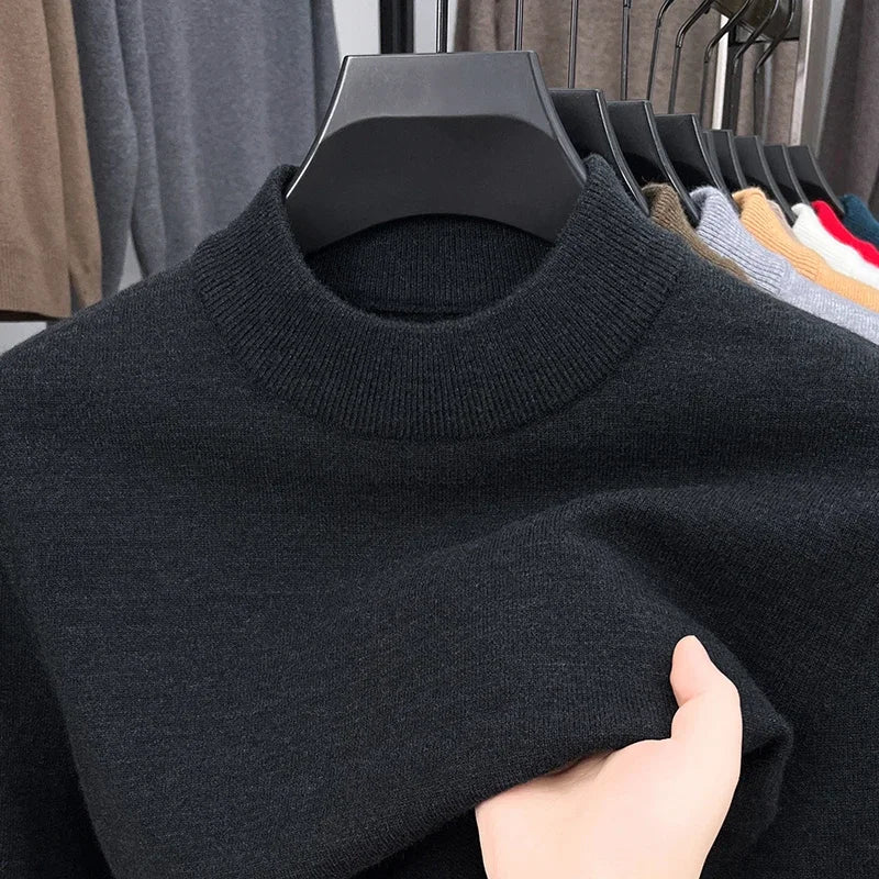 Men's Mock Neck Sweater