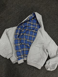 Women's Winter Plaid Hoodie, Reversible Zip