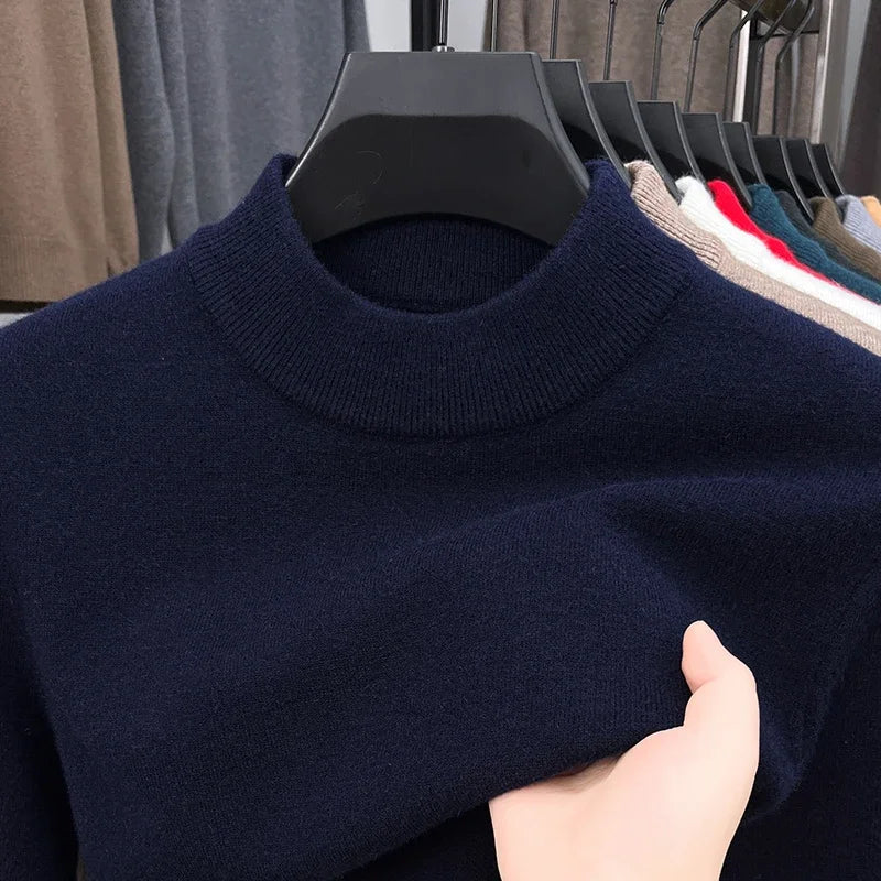Men's Mock Neck Sweater