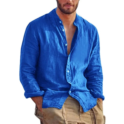 Casual Linen Long Sleeve Shirt