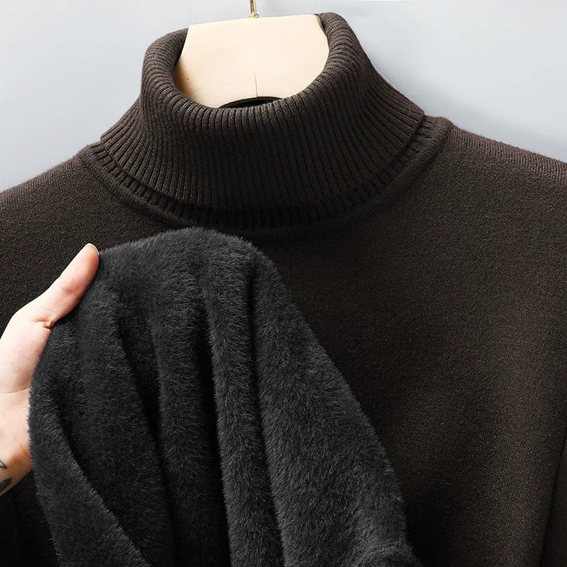 Men's Turtleneck Knit Sweater