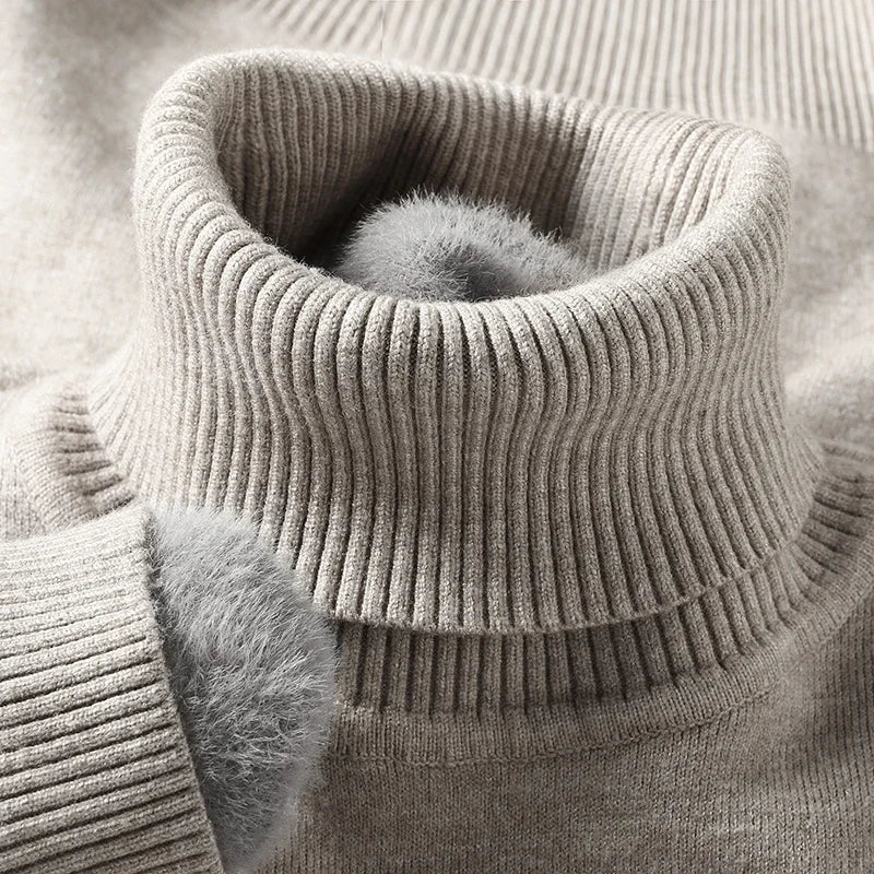 Men's Turtleneck Knit Sweater