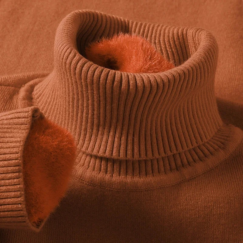 Men's Turtleneck Knit Sweater