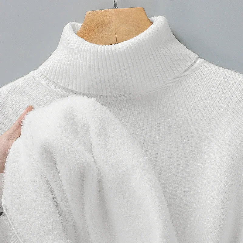 Men's Turtleneck Knit Sweater