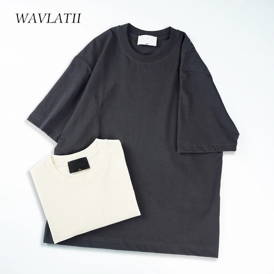 WAVLATII Basic Oversized Tee
