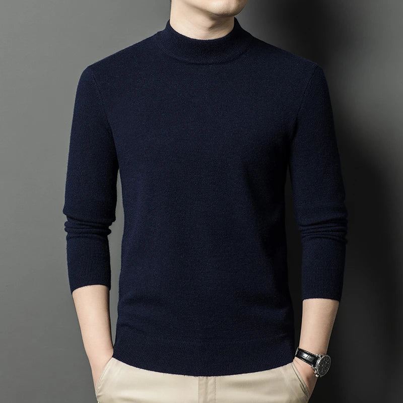 Men's Mock Neck Sweater