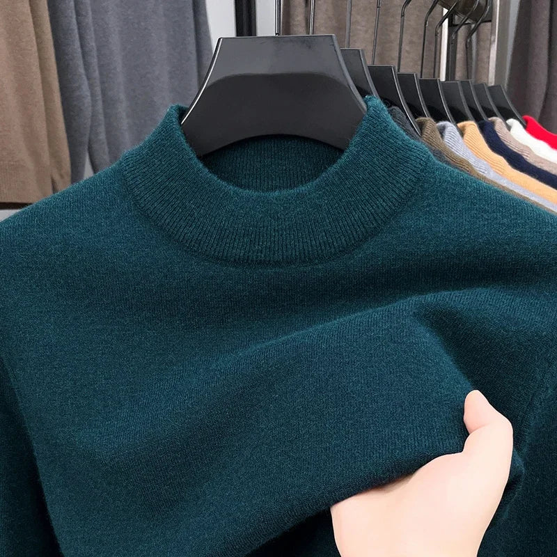 Men's Mock Neck Sweater